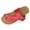 Red, variant on Women's Thong Slide Sandals Cork Footbed Open Toe Slip on Slippers Comfort Flip Flops Shoes