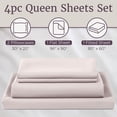 thumbnail image 2 of Brushed Microfiber Sheet Set- 4 Piece Bed Linens- Fitted & Flat Sheets, 2 Pillowcases- Wrinkle, Stain & Fade Resistant by Somerset Home (Queen, Beige), 2 of 7