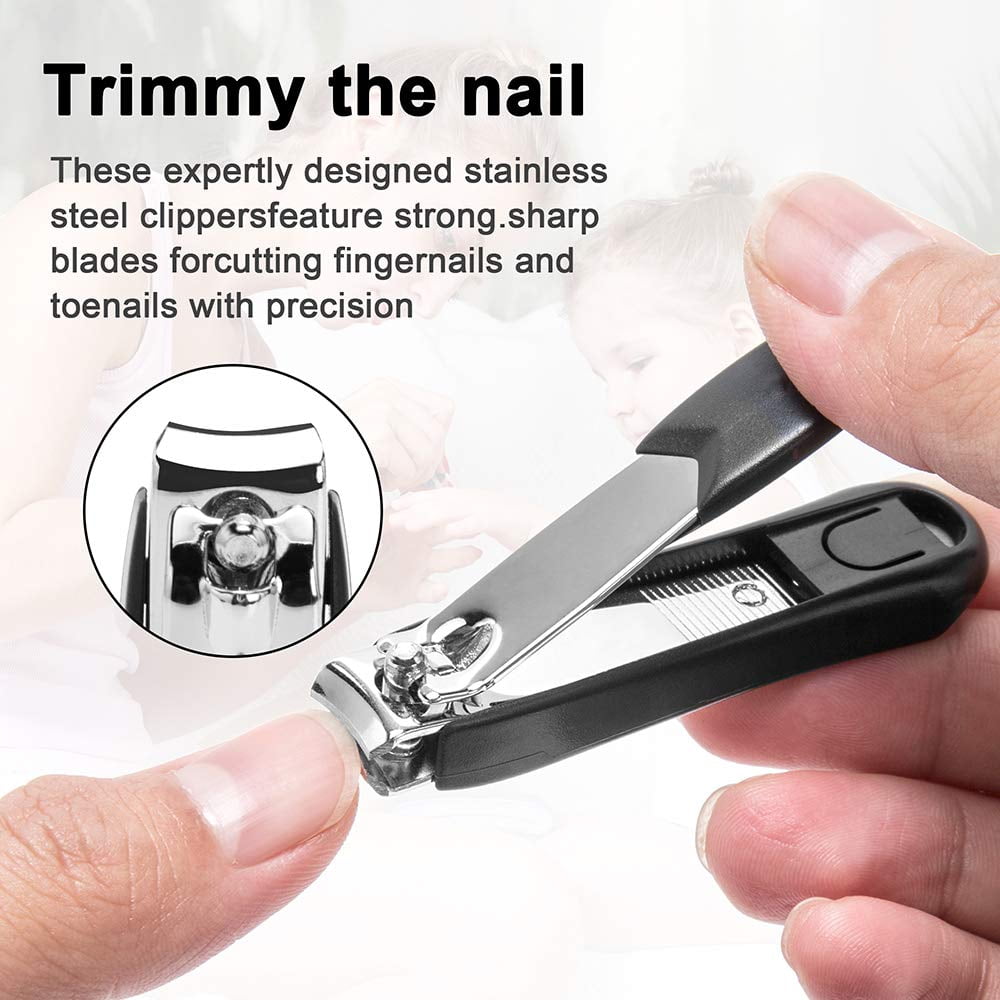 Fordawn Nail Clippers for Thick Nails, Wide Jaw, Curved Blade Sharp