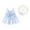 Light blue, variant on FRSASU Toddler Kids Girls Suspenders Floral Princess Dress Hat Clothes Outfits