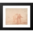 thumbnail image 2 of Claes Cornelisz. Moeyaert 24x19 Black Modern Framed Museum Art Print Titled - The Road to Emmaus (17th Century), 2 of 5