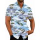 thumbnail image 5 of Camisa con estampado 3D de avión de combate para hombre, camisas y blusas hawaianas informales de verano de gran tamaño, camisa con botones para hombre, 5 of 5