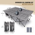 thumbnail image 5 of REDCAMP 2 Person Folding Camping Cots for Adults 500lbs Heavy Duty, 59" Extra Wide Oversized Xxxl Sleeping Cots Portable for Outdoor Indoor Office, 5 of 13