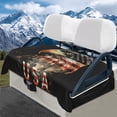 thumbnail image 2 of Aplkyhs USA Eagle Golf Cart Seat Cover Golf Cart Washable Seat Cover for Club Car Soft and Comfortable Keeps Seats Clean and Comfortable, 2 of 7