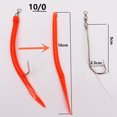 thumbnail image 2 of Cebo anzuelo pesca bacalao señuelo suave biónico con hilo pluma (10/0) ​​rojo 5 uds JShteea Para Estrenar, 2 of 8