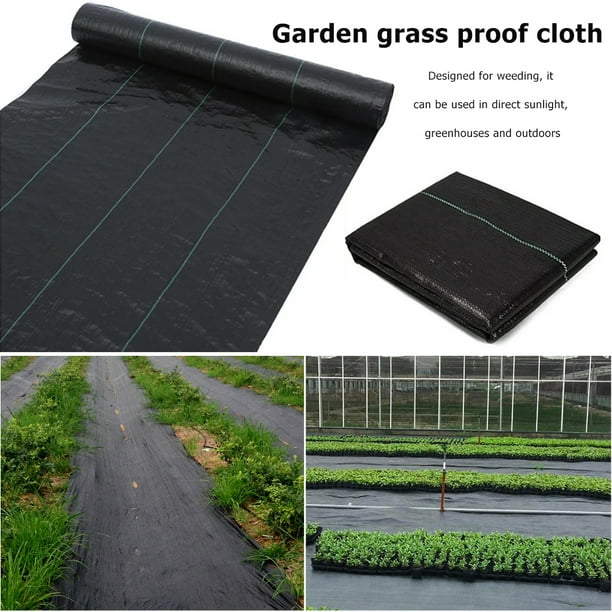 Paño De Invernadero Estera de control de malezas para invernadero, tela para cubrir plantas antihierba para jardinería (1x3m) Wdftyju Libre de BPA