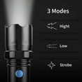 thumbnail image 4 of 1000 Lumens Rechargeable LED Flashlight Zoomable 4 Modes, IPX4 Water Resistant Handheld for Outdoor Adventures Night Trips, 4 of 9