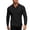 Black, variant on Men Long Sleeve Basic Shirt Standard Lapel Collar Two Button Placket Ribbed Wrist Cuff Wrinkle Free Regular Fit Outdoor Work Daily Top Blue M