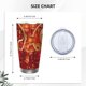 thumbnail image 4 of Año de la serpiente 2025 Feliz Año Nuevo chino 2025 Vaso de acero inoxidable Taza de café de viaje de 20 oz Taza térmica portátil con tapas, 4 of 7