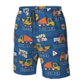 thumbnail image 5 of Naloa Construction Vehicles Men's Beach Shorts, Surfing shorts, Swim trunks, Quick Dry Swim Trunks for Surfing Beach Fun - Medium, 5 of 9