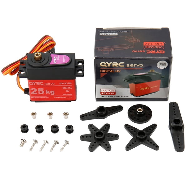 Miuzei 12g 180° 5V Servo Rc Digital Servomoteur Métal pour Voiture 1/24