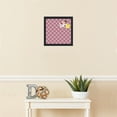 thumbnail image 3 of PinPix 13x13 Custom Cork Bulletin Board  Poster Board Has a Fabric Style Canvas Finish, Framed in Stylish Pink Pattern, by ArtToFrames (PinPix-470), 3 of 5