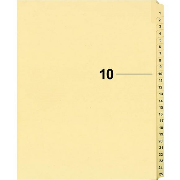 Davisgroup B1125-10 Index Numérique Individuel pour Contentieux 10 - 1 Chacun