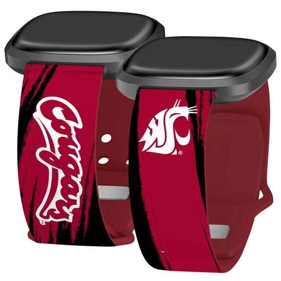 Washington State HD Paint Stripe Unisex Watch Band for FitBit Versa 3 & Sense (Long)