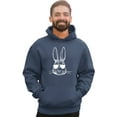 thumbnail image 3 of Go All Out Bunny Face With Sunglasses Sweatshirt Hoodie Mens/Youth, 3 of 4