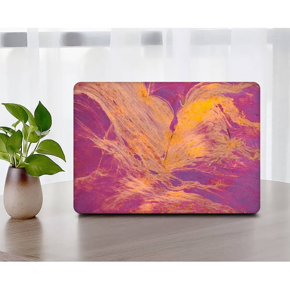 KSK KAISHEK Hard Shell Case Only for MacBook Air 13 inchs 2018 - 2022 A2337 m1 A2179 A1932 + Black Keyboard Cover, Red series 0567