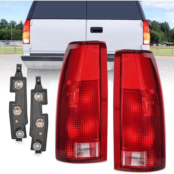 Nilight Tail Light Assembly, Compatible with 1988-1999 Chevrolet/GMC C/K, Suburban, Blazer, Tahoe, Yukon & 1999-2000 Cadillac Escalade, Set of 2