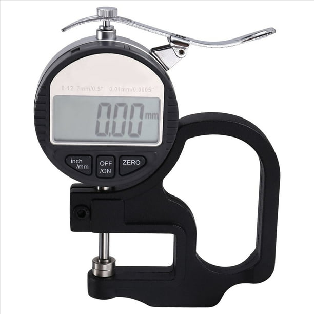 Medidor de Espesor con Micrómetro Digital, Calibrador de Alta Precisión, Pantalla Digital, Medidor de Espesor de Metal de 0,01 mm