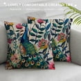 thumbnail image 3 of YINGXI Watercolor Birds Elkn Decorative Throw Pillowcase Cushion Cover () 12x12in, 3 of 5