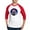 Red/White, variant on CafePress - Labrador Retriever Christmas Baseball Jersey - Cotton Baseball Jersey, 3/4 Raglan Sleeve Shirt