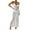 White, variant on Beach Clothes for Women , Crochet Swimsuit , Vacation Dress Women's Vacation Beach Long Dress Sleeveless Split Maxi Dress With Adjustable Straps Slim Fit