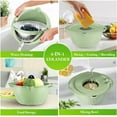 thumbnail image 2 of 4-1 Multifunctional Colander Set, Food Strainers and Colanders, Fruit Washing Bowl with Strainer, Rotatable Colander for Kitchen, 2 of 13