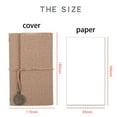 thumbnail image 3 of Prime Zerbueate Composition Notebook, Leather Writing Journal Refillable Notebook With Lined Pages Vintage Travelersnotebook Gift For Men And Women 7.3 X 4.3Inch（A6, Notebooks For School, 3 of 8