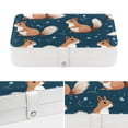 thumbnail image 4 of Squirrel Necklace Organizer, Bracelet Holder, and Jewelry Boxes - Portable PU Leather with Removable Compartment, 4 of 6