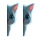 thumbnail image 1 of 2x pegatinas de pared de gato, decoración de pegatinas luminosas, decoración de calcomanías de pared de dibujos animados compactos, para la sala de, 1 of 9