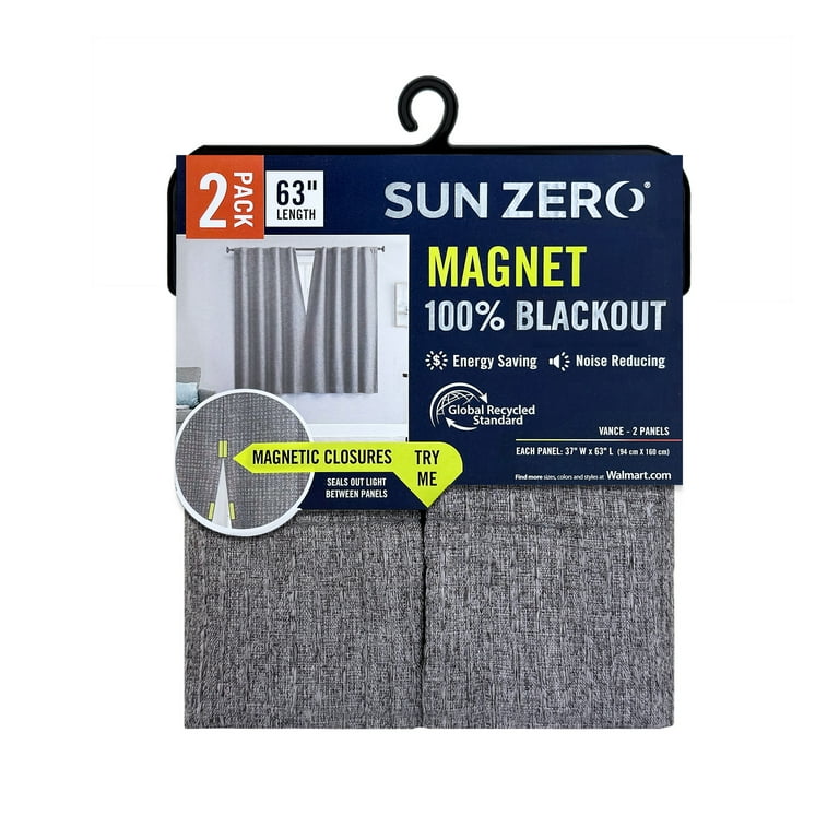 Sun Zero Vance 2-Piece Magnetic Closure 100% Blackout Back