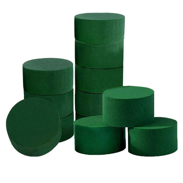 Foam 12 Pcs Dry &Wet Flower Foam Round Florist Styrofoam Blocks Flower