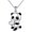 White, variant on 6PCS Pendant Necklace Panda Embrace Heart Exquisite Jewelry Cartoon Animal Necklace for Daily Wear,Black