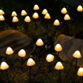 thumbnail image 1 of AMERTEER Outdoor Solar Garden Lights 3.8M 10 LED 8 Modes Multicolor Solar Powered Landscape Mushroom Fairy String Lights Waterproof Solar Stake Mushroom Lamp for Pathway Patio Front Yard, 1 of 10