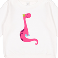 thumbnail image 3 of Inktastic Cute Pink Dinosaur Toddler Sweatshirt, 3 of 4