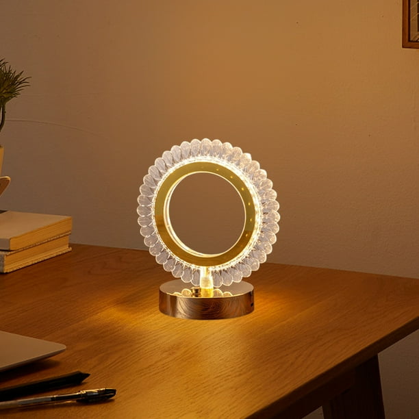 Lámpara de escritorio, luz de noche, decoración de dormitorio, lámpara de mesa pequeña, regalo, lámpara de noche LED recargable por USB, lámpara de aleación para exteriores