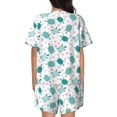 thumbnail image 6 of Rateoe Sea Turtle Pattern Women's Short-Sleeved Pajama Set - 2 Piece Soft and Lightweight Sleepwear Set-4X-Large, 6 of 7