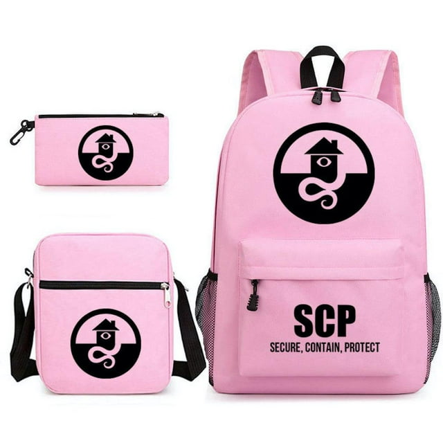 Set de mochilas SCPs, mochila escolar, bolsa de lona para niños