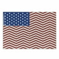 thumbnail image 1 of USA Cutting Board, National Flag with Grunge Design and Stars Zigzags Patriotic Colors, Decorative Tempered Glass Cutting and Serving Board, in 3 Sizes, by Ambesonne, 1 of 2