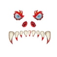 thumbnail image 1 of Halloween Monsters Face Outdoor Decoration With Eyes Fangs Nostril Garage Door Archway Entryway Car Decorations, 1 of 6