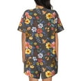 thumbnail image 6 of Sigee Colorful Flowers with Butterfly for Sleepwear Casual Pjs with Pockets Women's Pajamas Sets Shorts 2 Piece Short Sleeve Lounge Sets Medium, 6 of 9