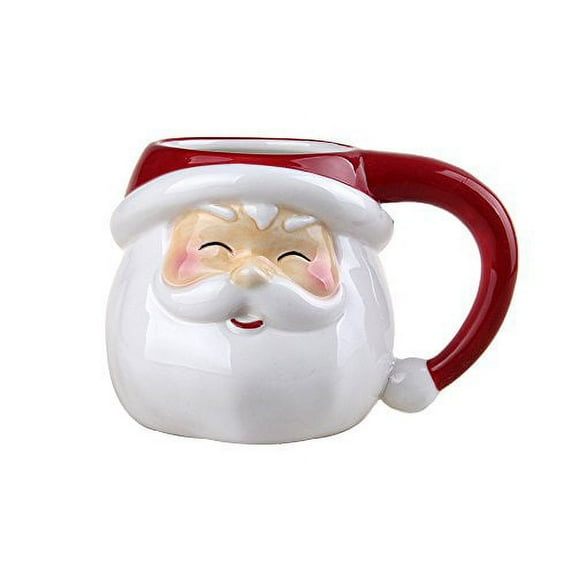 Comfy Hour Joyful Holiday Collection 7" Christmas Santa Mug, Cup for One, Winter Decoration, Ceramic