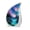 Waterfall-2, variant on VALERASH Mini Wolf Cremation Urn for Adults Ashes - Blue Decorative Funeral Urn for Men Waterfall Teardrop Keepsake Urns for Human Ashes- 3 Inch
