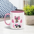 thumbnail image 4 of Faith Love Hope Schnauzer Breast Cancer Awareness Survivor 11oz Accent Two-tone Mug Miniature Schnauzer Dog Lover Coffee Tea Cup - 02017, 4 of 5