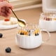 thumbnail image 4 of 2 tazas de vidrio transparente con asa de 350 ml para café, té, sopa y bebidas., 4 of 5