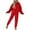 Red, variant on Plus Size Outfits for Women 2 Piece Sets Fall Womens Two Piece Outfits Fall Dressy Women's Solid Color Comfortable Casual Fashion Temperament With Hoodie Hoodie Pants Two-piece Suit
