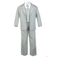 thumbnail image 6 of New Boy Baby Toddler Kid Teen Formal Wedding Party Light Gray Tuxedo Suit S-20, 6 of 8