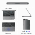 thumbnail image 3 of edaiser Swivel Keyboard Case Compatible with Apple iPad Mini 7th Gen 2024 (A17 Pro)/ iPad Mini 6th Generation 8.3-inch 2021, Rotatable Cover with RGB Backlit, Multi-Touch Trackpad, Space Gray, 3 of 6