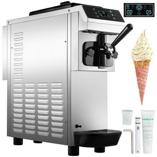  Kolice Commercial Countertop Fresh Fruit Gelato Ice Cream  Machine, Italian Water Ice Cream Maker, Hard Ice Cream Machine- 5.5  gallon/hour,vertical feeding+mixing: Home & Kitchen