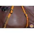 thumbnail image 2 of Orange Horse Bridle Headstall Flat Braided Paracord Crystal Hilason, 2 of 3