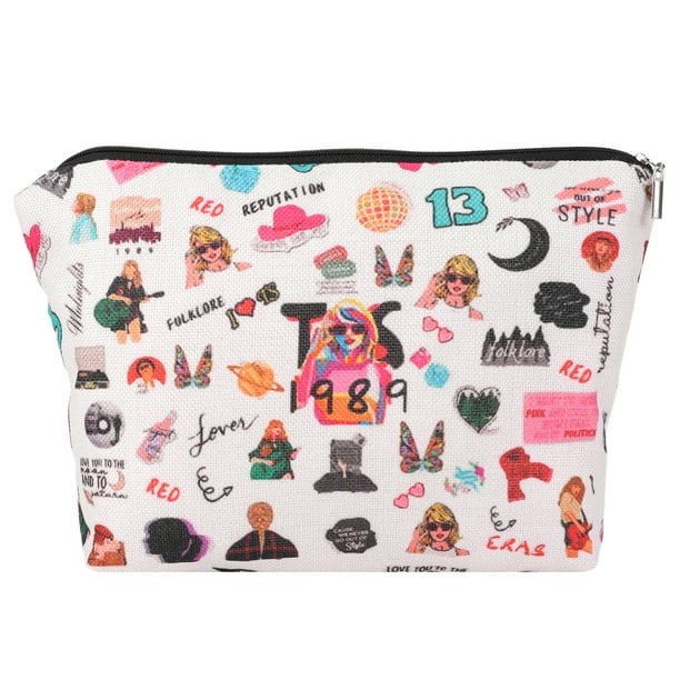 Bolsa de maquillaje FLhrweasw para amantes de la música Bolsa de cosméticos Bolsa de aseo
